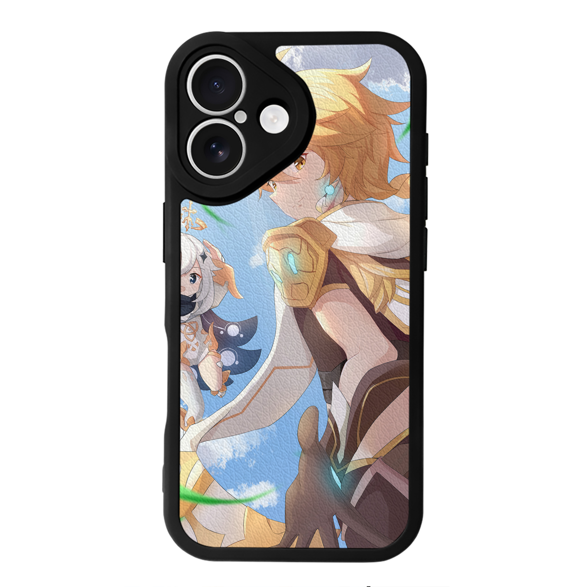 げんし神 genshin 【iPhone 16シリーズ対応】シリコンスマホケース（レザー調） 材質：シリコン